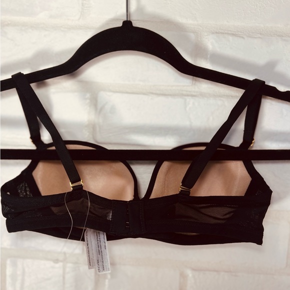 NWT Soma Lightest Lift Lined Demi Underwire Lace Bra 32 B Black #0300 - Picture 2 of 12